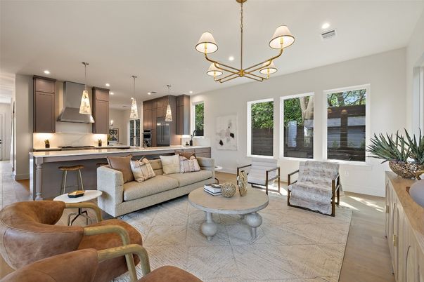 Interior, Kitchen, Living room, Pendant Lights, Recessed Lighting, Stainless Steel Appliances