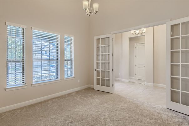 Chandelier, Empty room, Interior