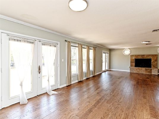 Empty room, Fireplace, Interior, Wood Texture Flooring