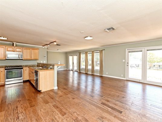 Interior, Kitchen, Wood Texture Flooring