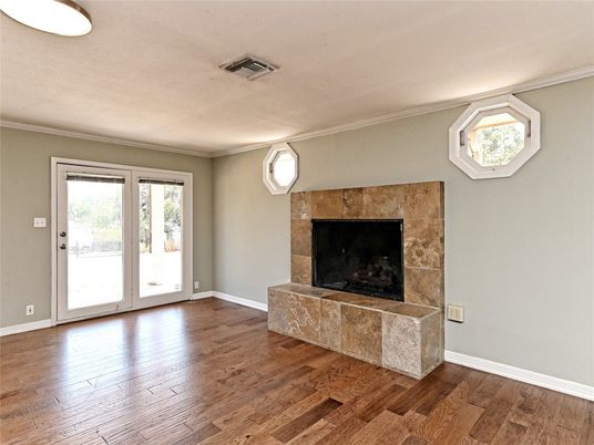 Empty room, Fireplace, Interior, Wood Texture Flooring