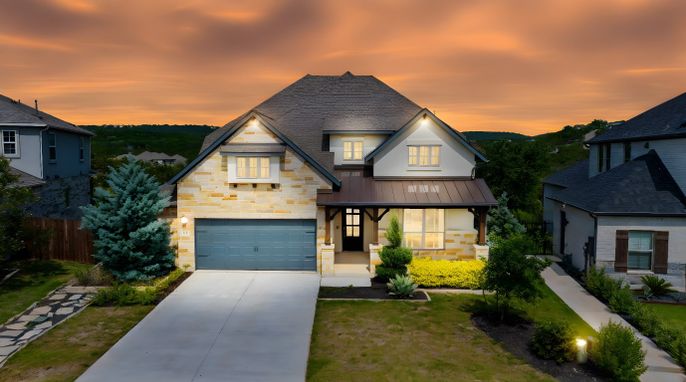 Attached, Exterior, Facade, Farmhouse