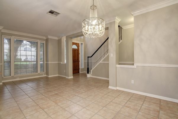 Chandelier, Empty room, Interior