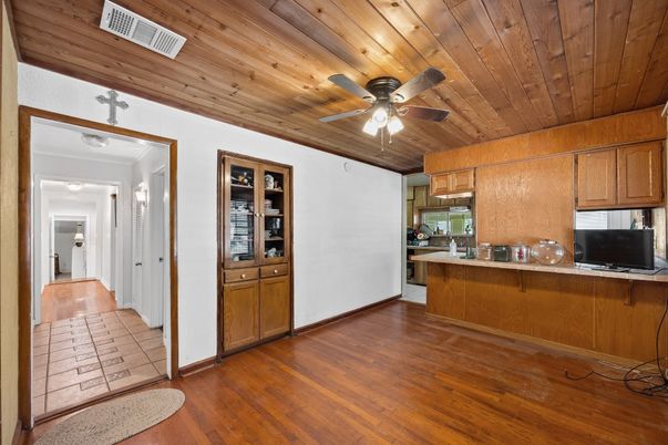 Interior, Kitchen, Wooden Ceilings, Wood Texture Flooring