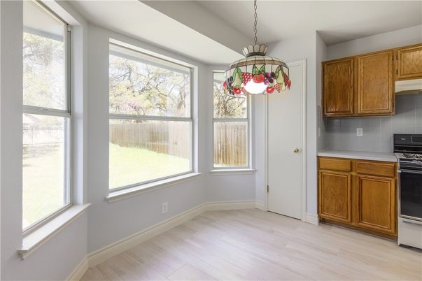 Interior, Kitchen, Pendant Lights, Stainless Steel Appliances, Wood Texture Flooring