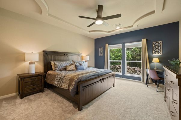 Bedroom, Interior, Recessed Lighting