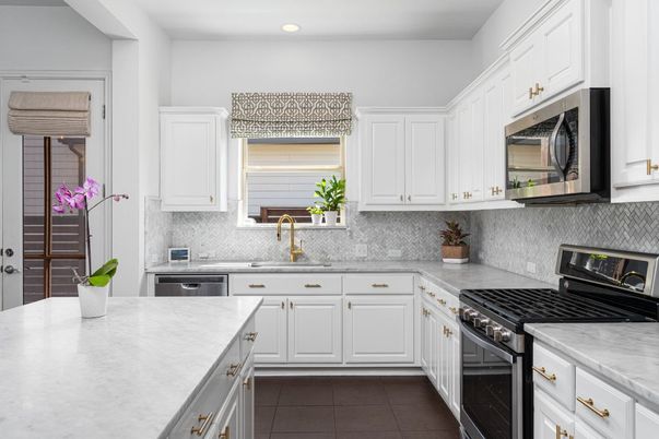 Interior, Kitchen, Recessed Lighting, Stainless Steel Appliances
