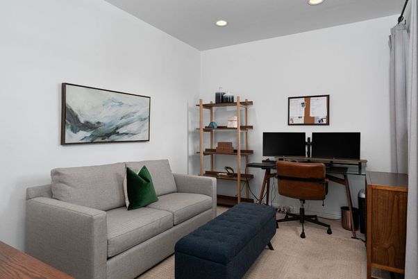 Home Office, Interior, Recessed Lighting