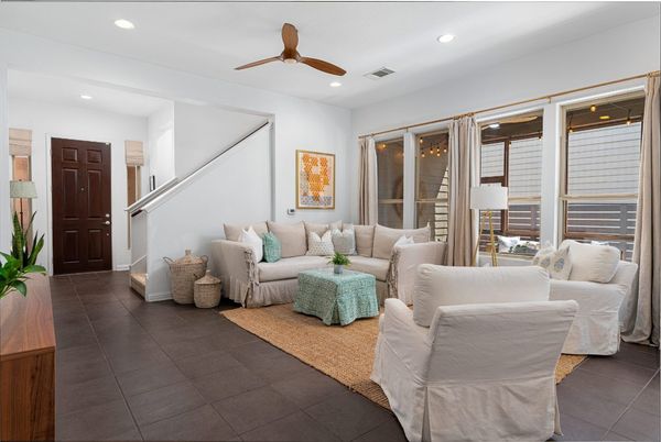 Interior, Living room, Recessed Lighting