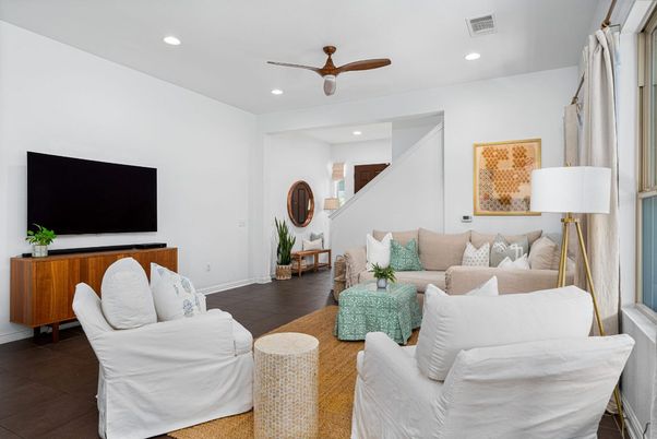 Interior, Living room, Recessed Lighting
