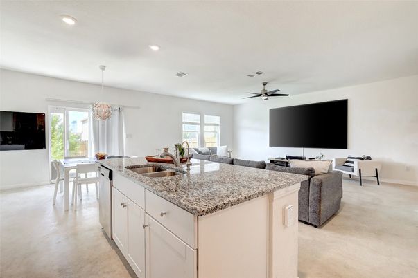 Dining room, Interior, Living room, Pendant Lights, Recessed Lighting