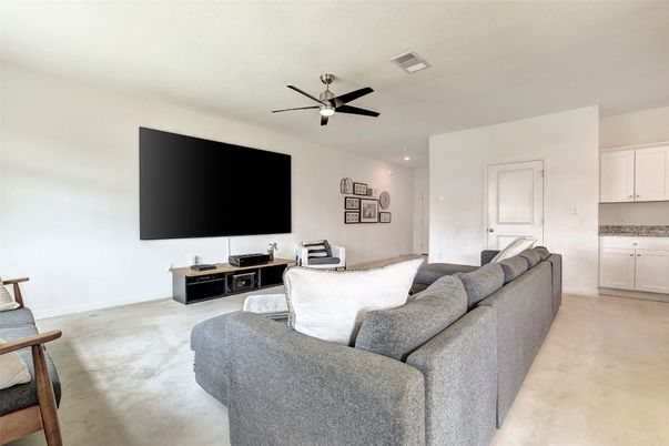 Interior, Living room, Recessed Lighting