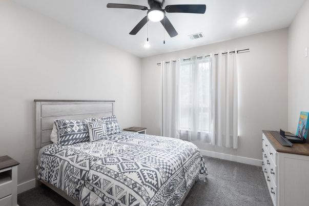 Bedroom, Interior, Recessed Lighting