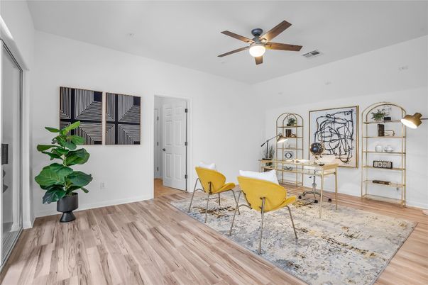 Home Office, Interior, Wood Texture Flooring