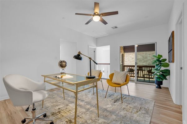 Home Office, Interior, Wood Texture Flooring