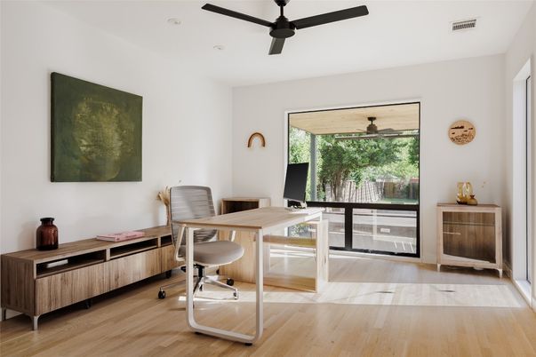 Home Office, Interior, Wood Texture Flooring