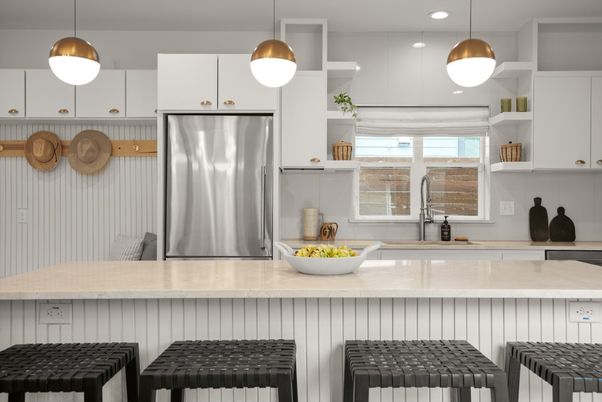 Interior, Kitchen, Pendant Lights, Recessed Lighting, Stainless Steel Appliances