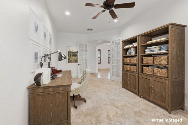 Home Office, Interior, Recessed Lighting
