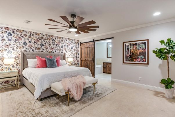 Bedroom, Interior, Recessed Lighting