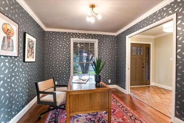 Home Office, Interior, Wood Texture Flooring