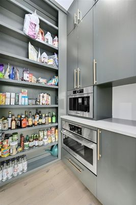 Interior, Stainless Steel Appliances, Wood Texture Flooring