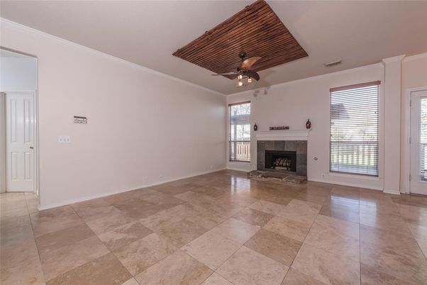Empty room, Fireplace, Interior