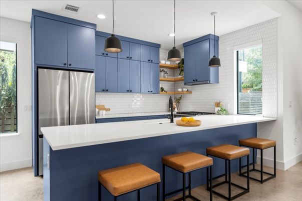 Interior, Kitchen, Pendant Lights, Recessed Lighting, Stainless Steel Appliances
