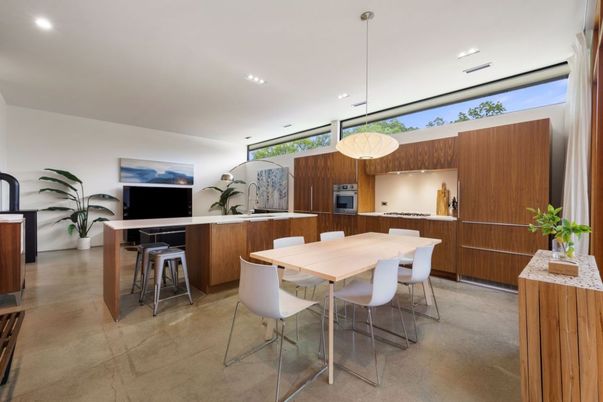 Dining room, Interior, Kitchen, Pendant Lights, Recessed Lighting