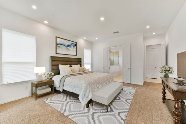 Bedroom, Interior, Recessed Lighting