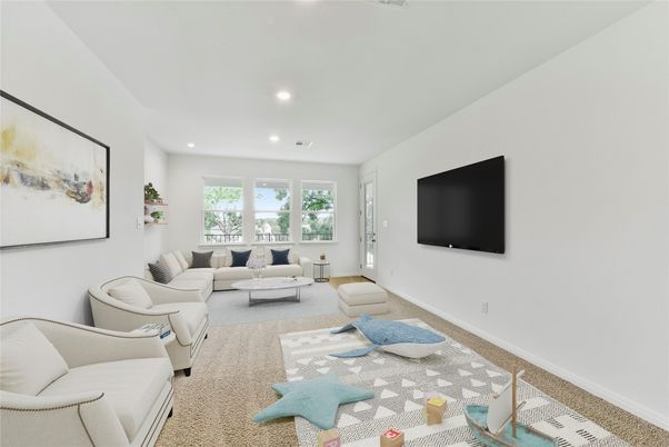 Interior, Living room, Recessed Lighting