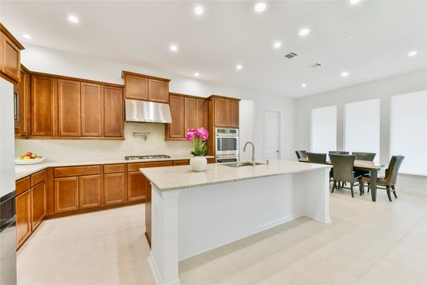Dining room, Interior, Kitchen, Recessed Lighting, Stainless Steel Appliances
