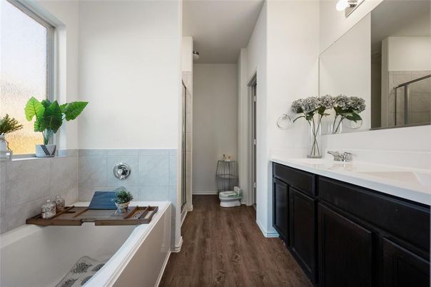 Bathroom, Interior, Wood Texture Flooring