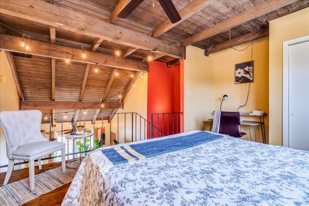 Bedroom, Interior, Wooden Beams, Wooden Ceilings