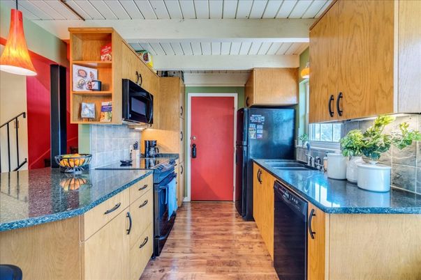 Interior, Kitchen, Wood Texture Flooring