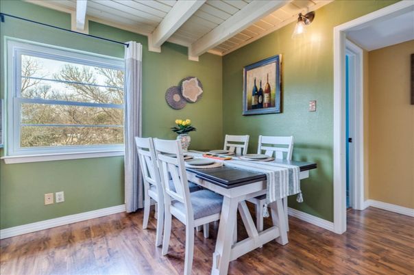 Dining room, Interior, Wood Texture Flooring
