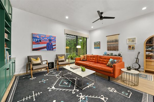 Interior, Living room, Recessed Lighting