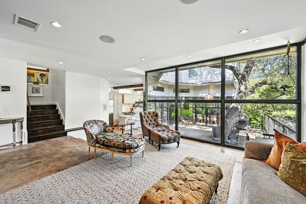 Interior, Living room, Recessed Lighting