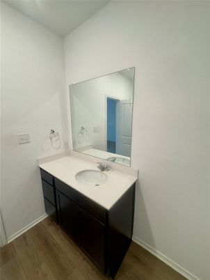 Bathroom, Dual Sink Vanities, Interior, Wood Texture Flooring