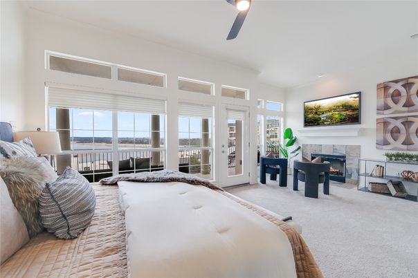 Bedroom, Fireplace, Interior, Water