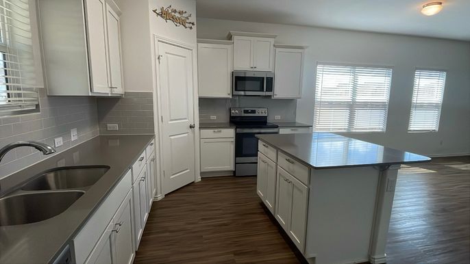 Interior, Kitchen, Wood Texture Flooring