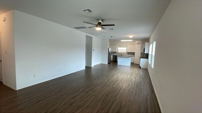 Empty room, Interior, Kitchen, Wood Texture Flooring