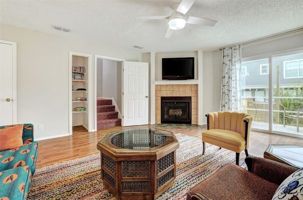 Fireplace, Interior, Living room, Wood Texture Flooring