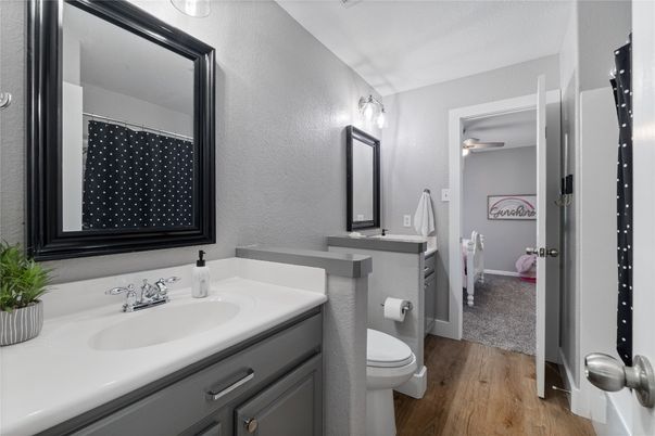 Bathroom, Interior, Wood Texture Flooring