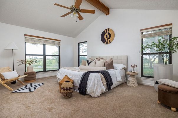 Bedroom, Interior, Wooden Beams