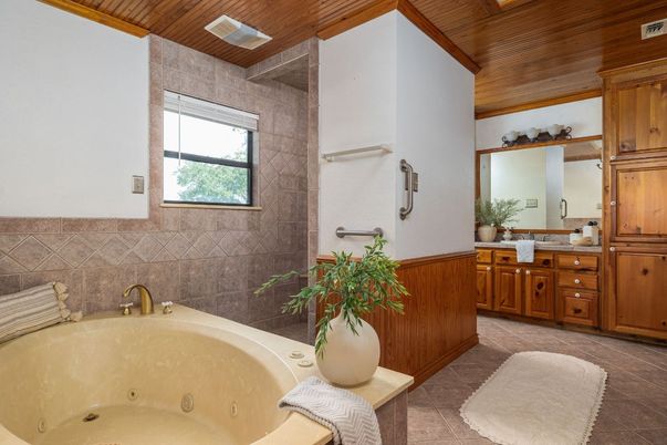 Bathroom, Interior, Wooden Ceilings