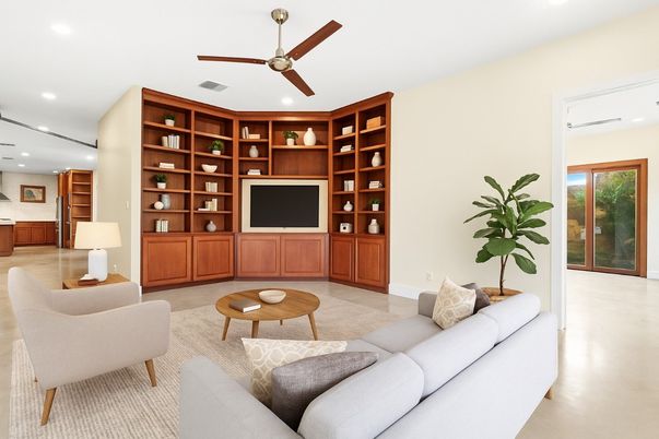 Interior, Living room, Recessed Lighting