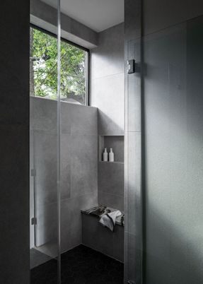 Bathroom, Glass Shower, Interior