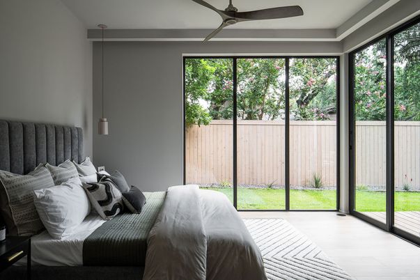 Bedroom, Interior, Pendant Lights, Sun Room