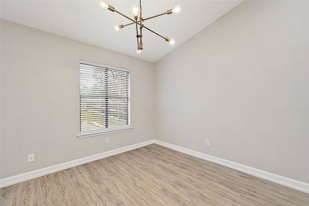 Empty room, Interior, Pendant Lights, Wood Texture Flooring
