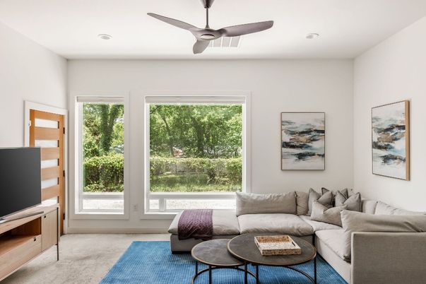 Interior, Living room, Recessed Lighting
